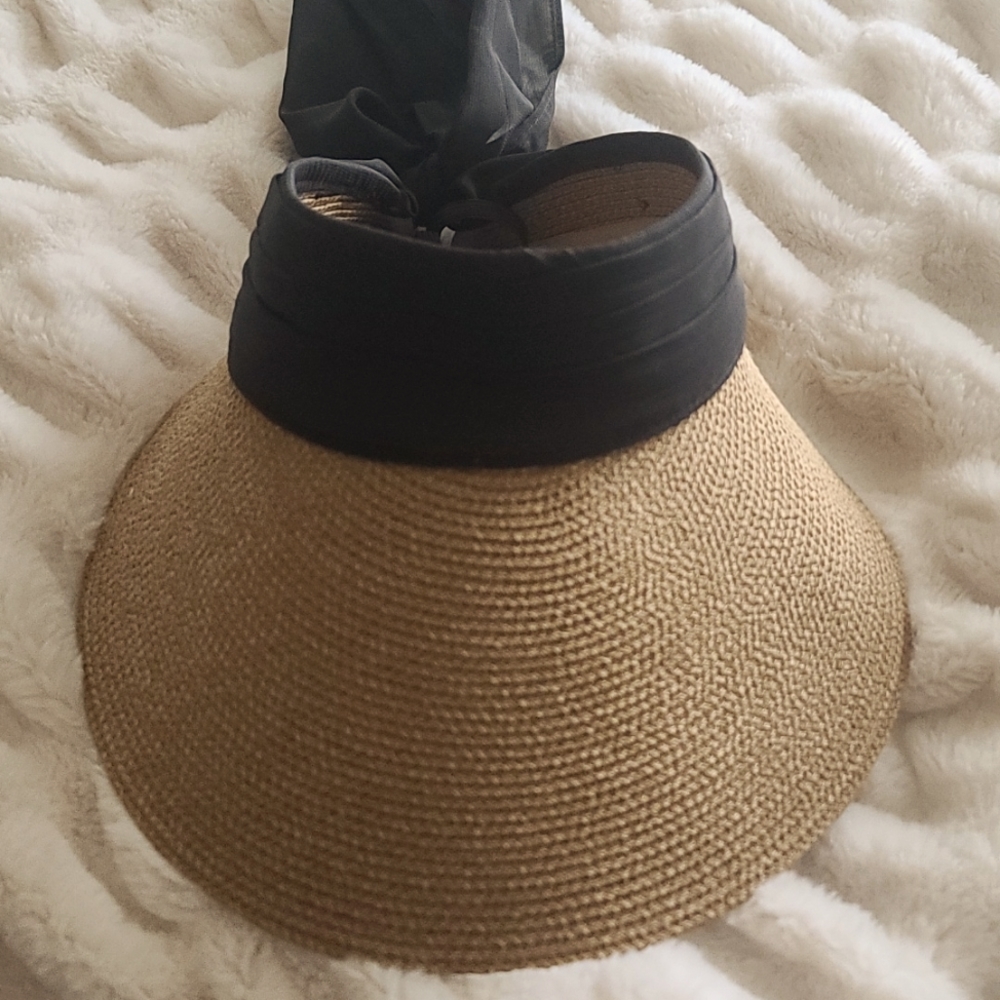 Straw Sun Visor Hat